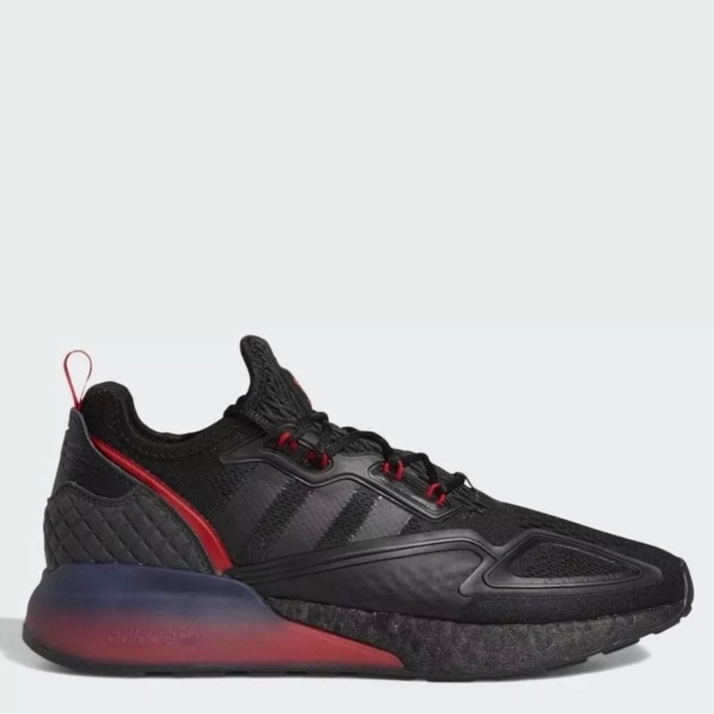 Adidas | Men’s Originals ZX 2K BOOST | Black Red | Men 9 | FZ4641